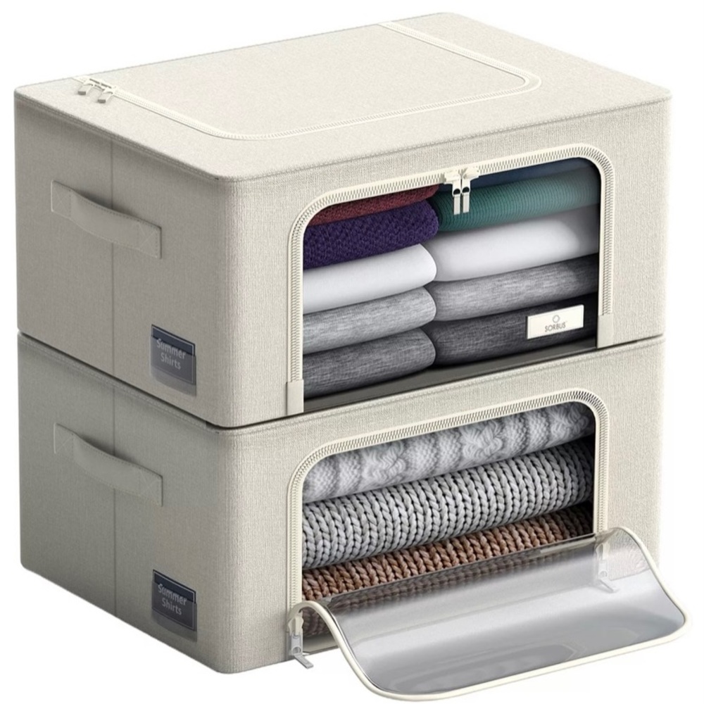 🆕 LAST ONE-Sorbus Foldable Storage Box with Window - New